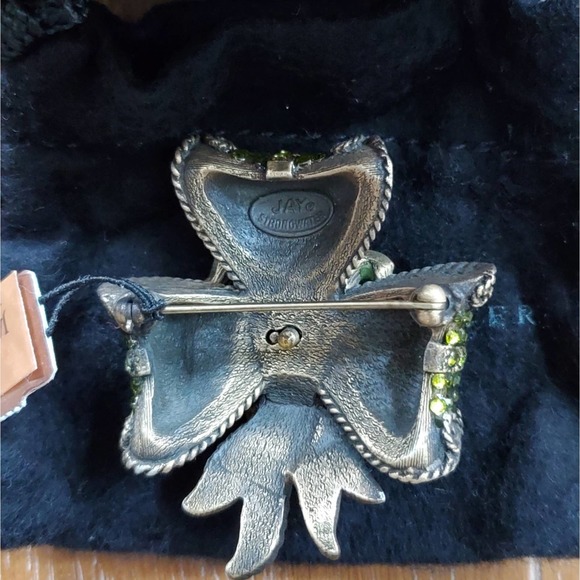 NWT Jay Strongwater Vintage Bow Brooch - Picture 3 of 5
